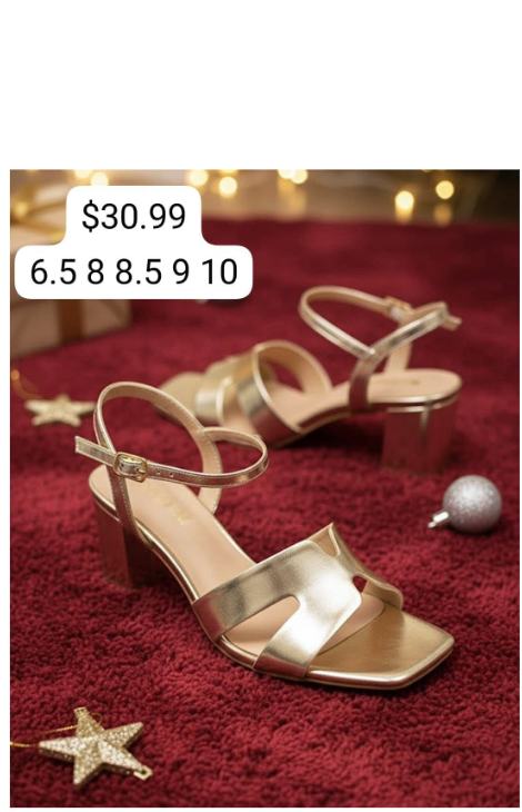 taco-A Dama Zapato Taco Dorado